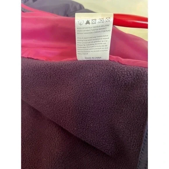 Horze Women's Hooded Puffer‎ Jacket Purple Pink Size US 8 Insulated - Picture 11 of 15